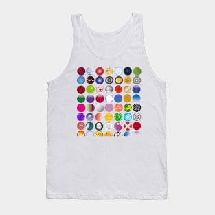 Various colored balls and circles Tank Top